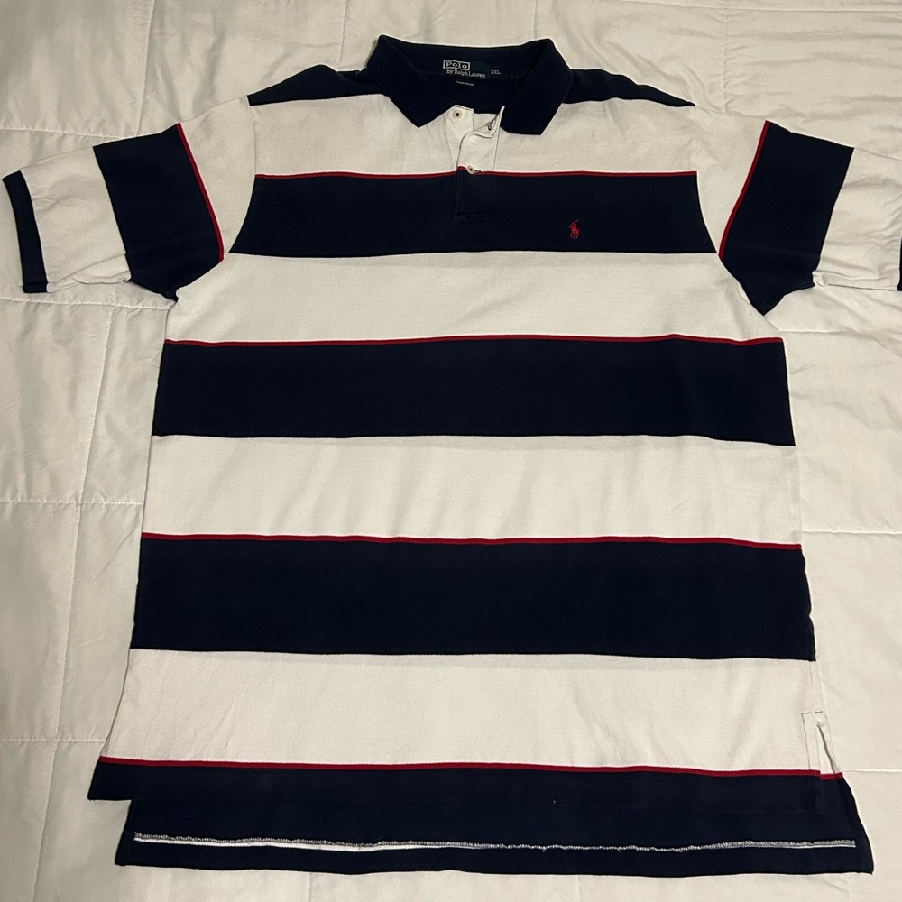 Polo by Ralph Lauren Men's Red, White, & Blue Shirt